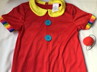 Disfraz payaso arcoíris infantil