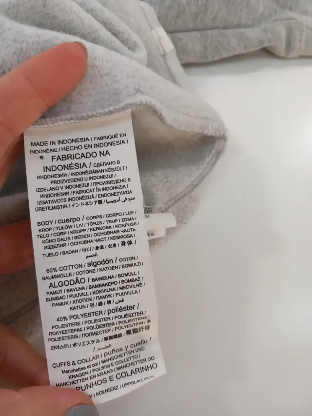 Sudadera Vintage Dressing Gris Talla Única