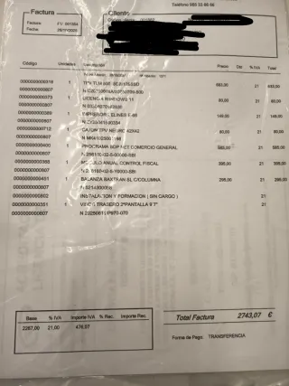 TPV Táctil 7LM Caja Registradora