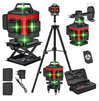 Nivel Láser 4D 16 Líneas + Trípode + 2 Baterías