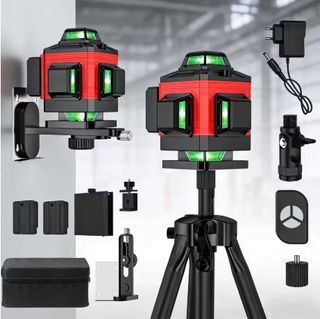 Nivel Láser 4D 16 Líneas + Trípode + 2 Baterías