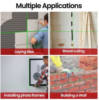 Nivel Láser 4D 16 Líneas + Trípode + 2 Baterías