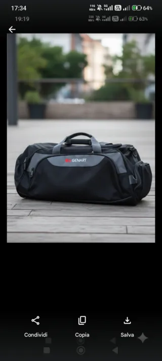 Borsone trolley Genart pratico ,capiente con ruote