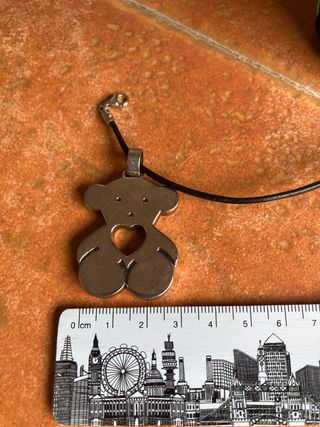 Colgante Oso Tous Corazón Plata y Gargantilla