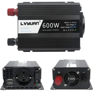 Inversor de corriente para coche 600W