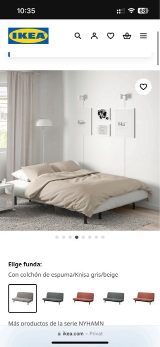 Sofá Cama IKEA 3 Plazas