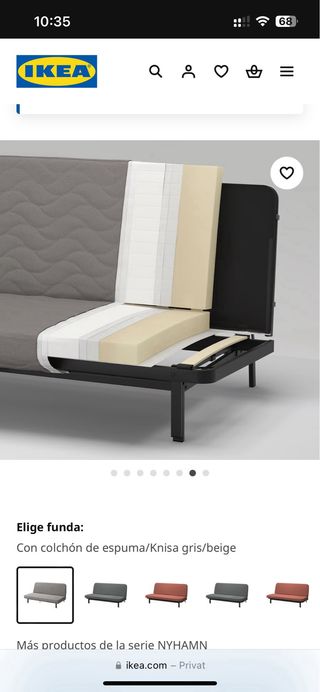 Sofá Cama IKEA 3 Plazas