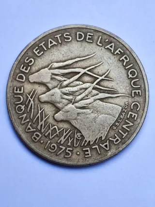 Lote 3 Monedas 25 Francos África Central