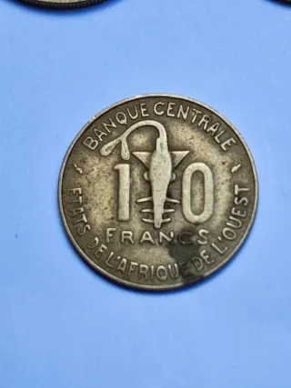 Lote 3 Monedas 25 Francos África Central