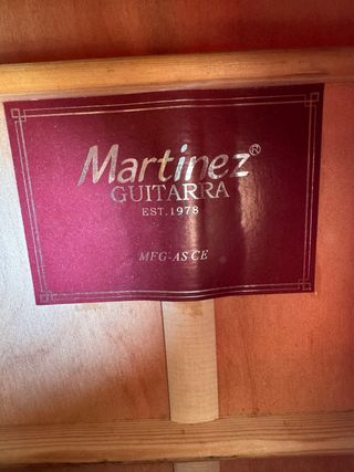 Guitarra Martinez MFG-AS CE Electrificada