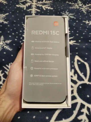 Xiaomi Redmi 15C 128GB Azul Nuevo con cargador