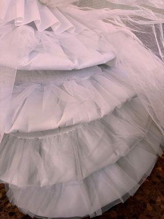 Cancán fallera blanco