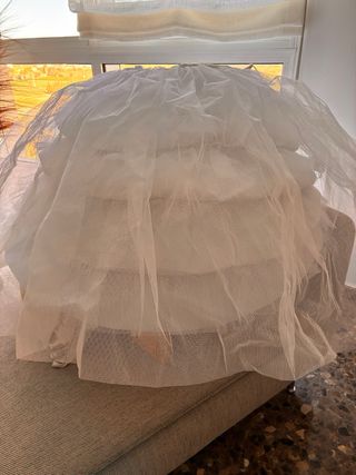 Cancán fallera blanco