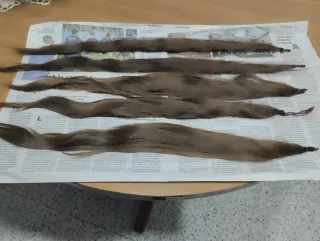 Mallas de fallera para el relleno de cabello.