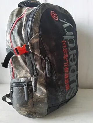 Superdry Zaino Sportivo Nero Multicolor