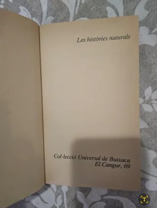 Libro 'Les històries naturals'