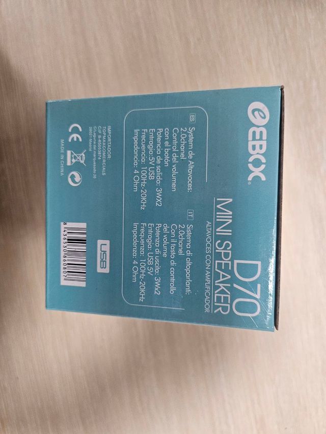 Altoparlanti Mini EBOX D70 USB 3.5mm