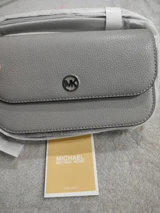 Borsetta Michael Kors Pelle Grigio Argento