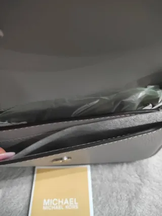 Borsetta Michael Kors Pelle Grigio Argento