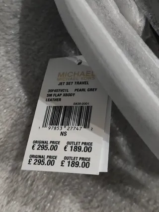 Borsetta Michael Kors Pelle Grigio Argento