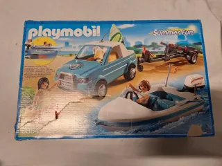 Playmobil 6864 Coche Barco y Remolque Verano