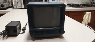 Mini TV Vintage Fenner Blu/Grigio