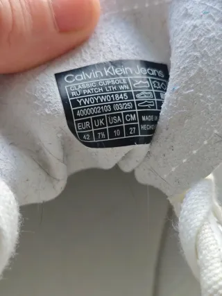 Zapatillas Calvin Klein Jeans Blancas Talla 42