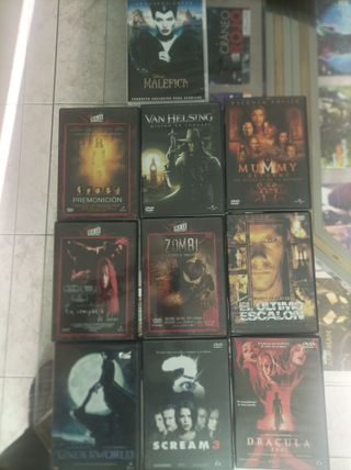 Lote 10 Películas Terror DVD (Español)