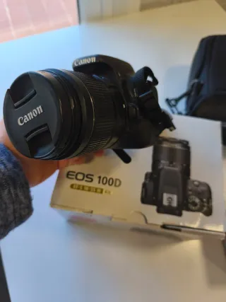Canon EOS 100D+objetivo EF 50mm f/1.8 STM+Funda