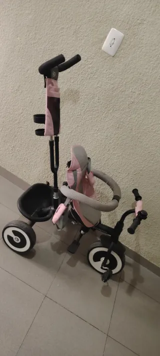 Triciclo infantil rosa