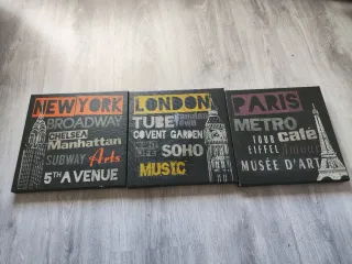 Conjunto 3 cuadros pequeños