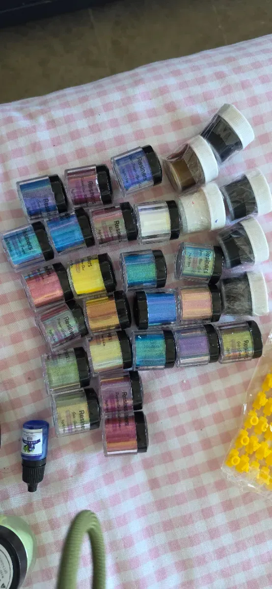 Lote Resina Negra, Pigmentos, Pipetas y Medidor