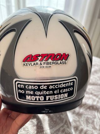 Casco Moto NZI Rojo y Azul