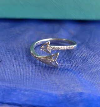 Anillo Plata 925 - Diseño Flecha - Ajustable
