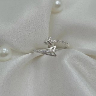 Anillo flecha de plata 925 auténtica deprimera ley