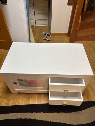 Mueble de almacenaje blanco madera