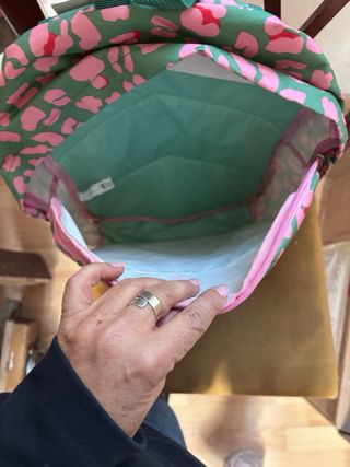 Mochila infantil estampado leopardo