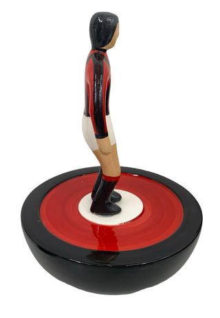 Scultura Subbuteo Milan Firmato Stefano Puzzo