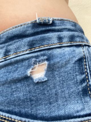 Jeans a zampa vita alta