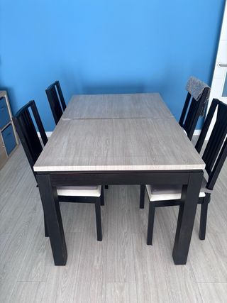Silla de comedor Ikea negra