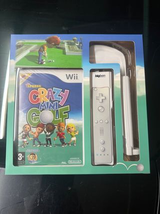Crazy Mini Golf per Nintendo Wii con mazza da golf