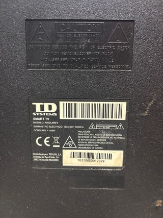 TD Systems Televisión Pantalla perfecta sin mando