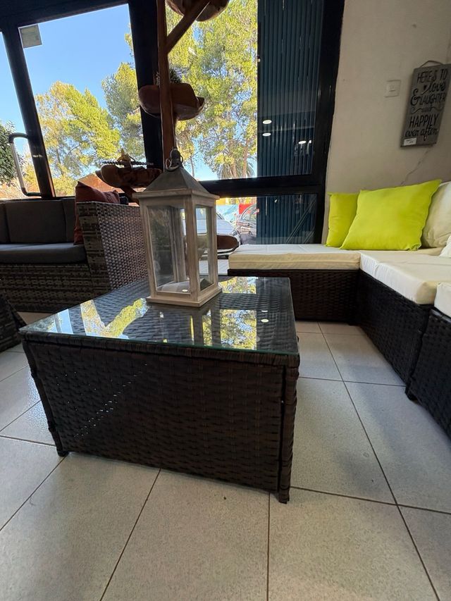 Conjunto de Muebles de Jardín Marrón