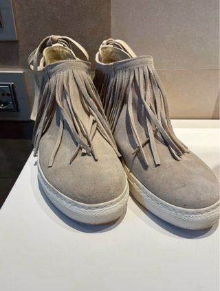 Stivaletti M.GEMI Beige con Frange