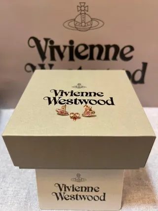 Pendientes Vivienne Westwood Orb Rosa Oro