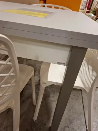 Tavolo Scavolini grigio 4 sedie