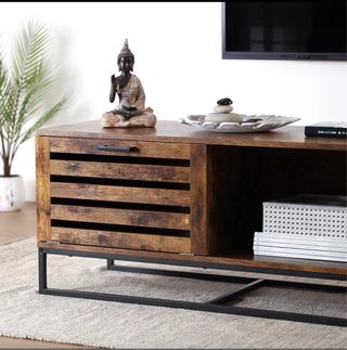 Mesa centro madera y metal