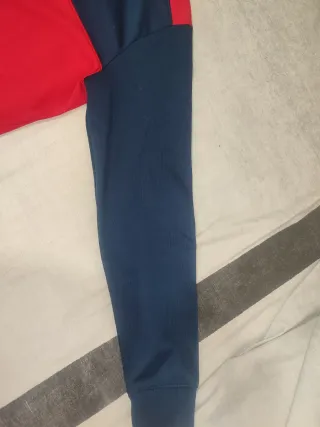 Sudadera Joma Azul y Roja Media Cremallera