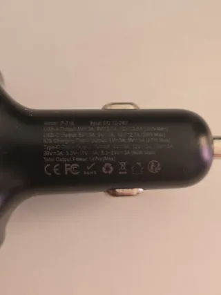 Cargador Coche 147W USB-C