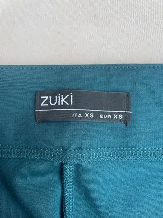 Pantaloni Zuiki ottanio con cintura
